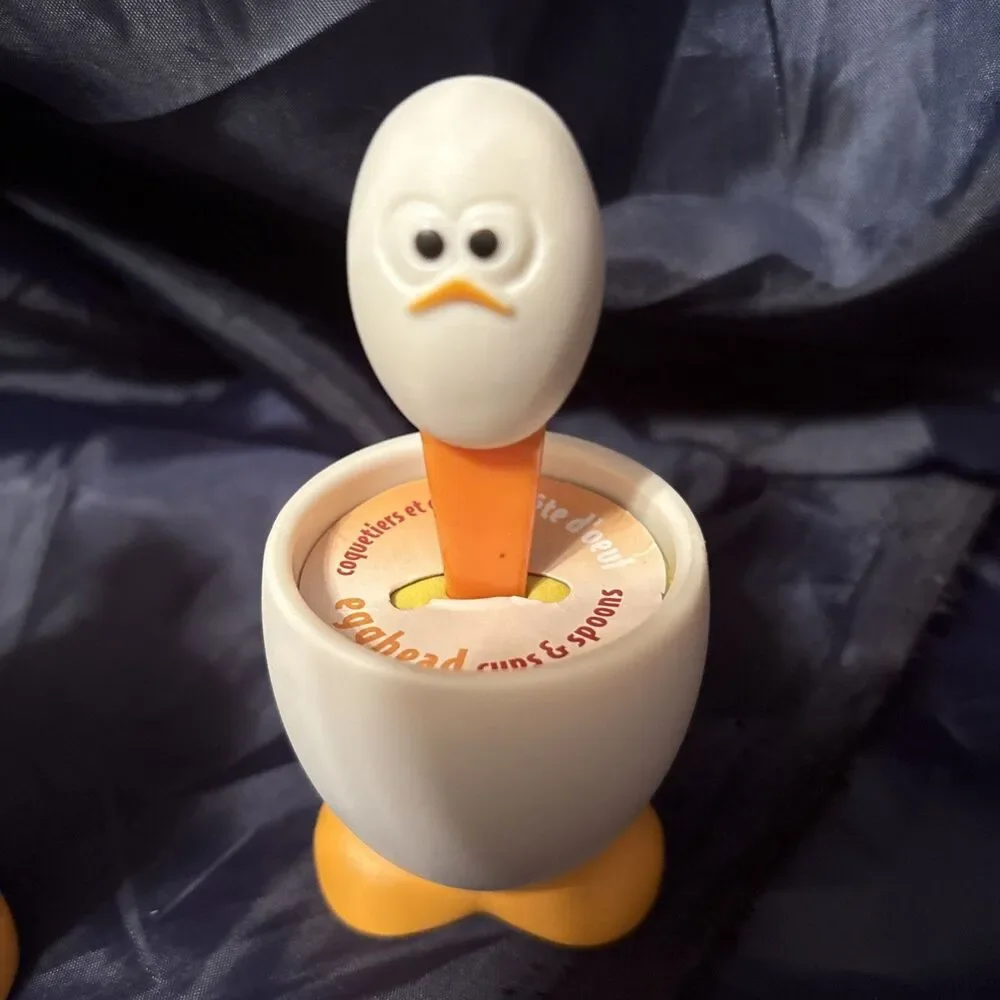 New MSC International 4 Egghead Cups & Spoons Sets‎